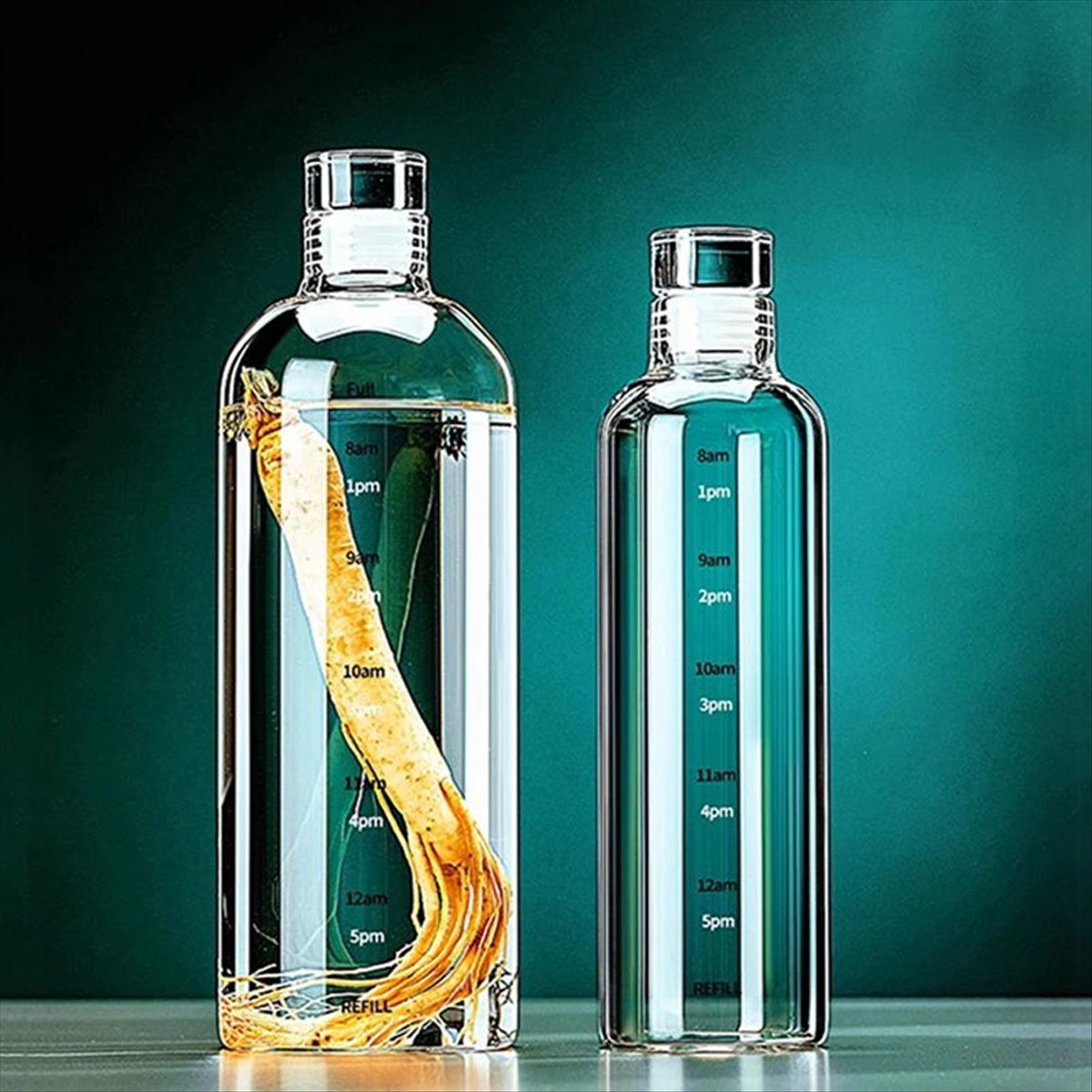1000mlガラス製スポーツウォーターボトル、タイムスケール - Outdoor Sport Glass Water Bottle のレビューと価格
