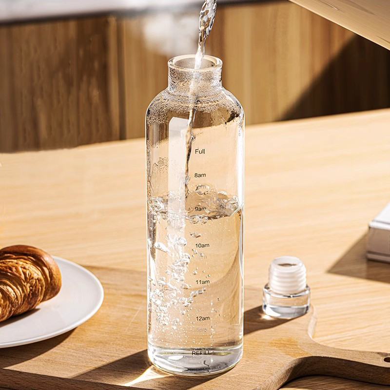 FOME 500/750/1000ml ガラス製スポーツウォ - Outdoor Sport Glass Water Bottle のレビューと価格