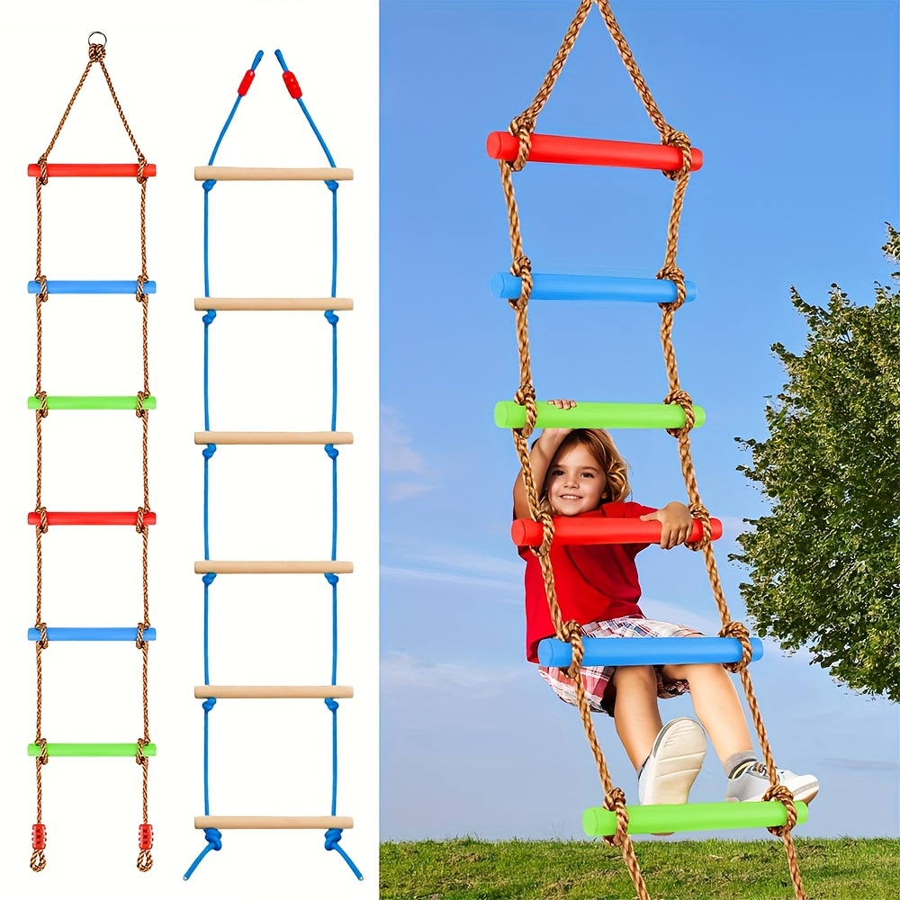 1pc カラフルな子供用クライミングラダースイング耐久性のあ - Outdoor Sport Climbing Gear のレビューと価格
